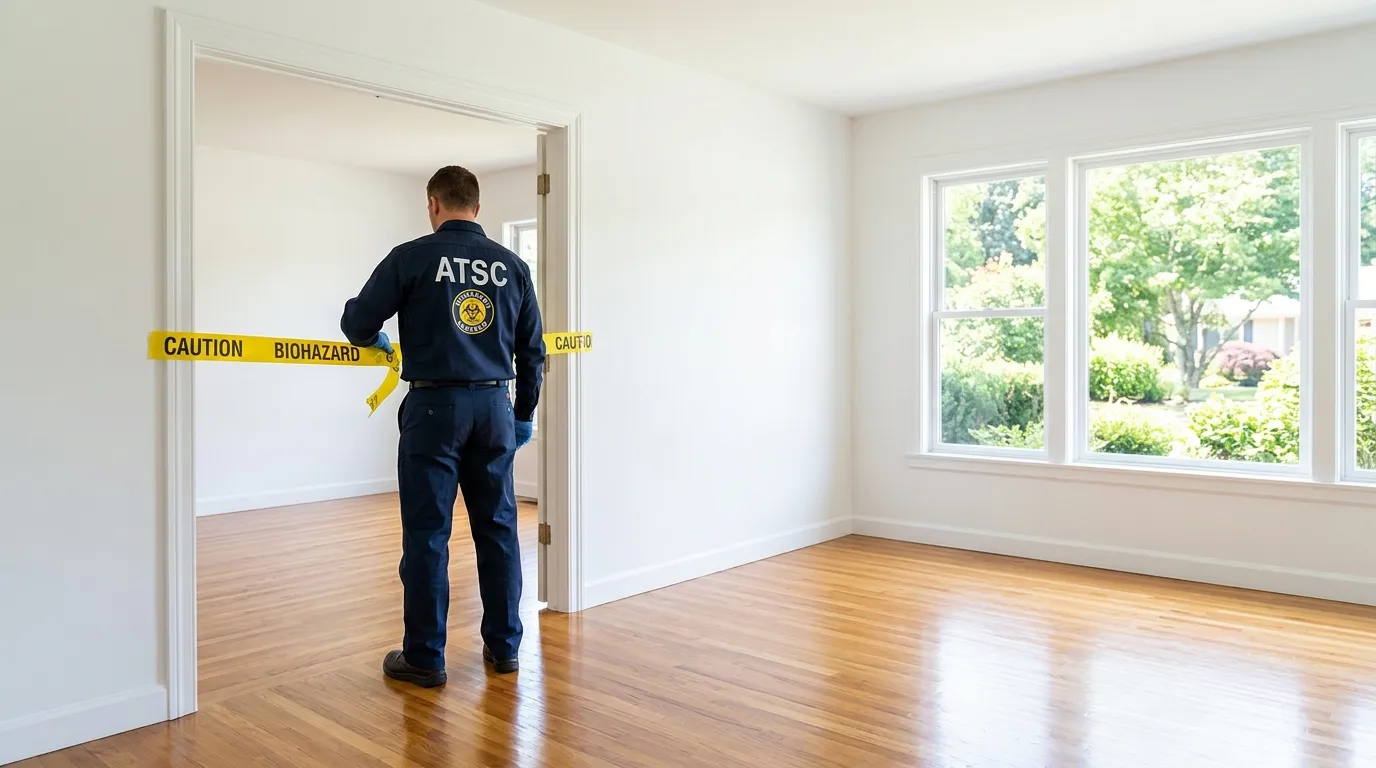 Certified biohazard cleanup crew performing Decomposition Cleanup in Eltingville